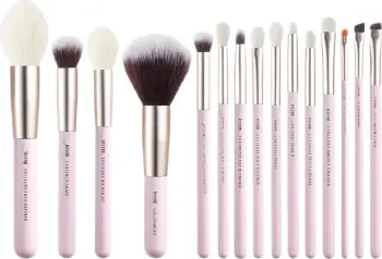 Set furçash për grim JESSUP Blushing Bride T292 për femra, 15 copë pink