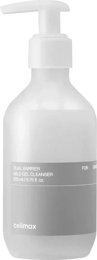 Gel pastrues fytyre Celimax Dual Barrier Mild Gel Cleanser për femra 200ml