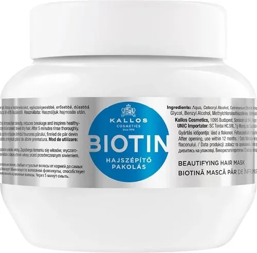 Maskë për flokë Kallos Biotin Beautifying për femra 275ml - 1
