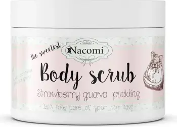 Peeling për trup Nacomi Strawberry Pudding për femra, 200g