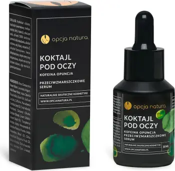 Serum për sy Opcja Natura Under Eye Cocktail Anti-Wrinkle Caffeine & Prickly Pear për femra 30ml
