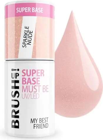 Bazë për thonj për femra BrushUp! Super Base Hybrid Sparkle Nude 5g
