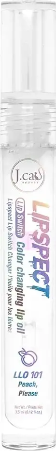 Vaj për buzë me ngjyrë që ndryshon J.Cat Beauty Lip Switch Color Changing Lip Oil 101 Peach Please për femra 3.5ml