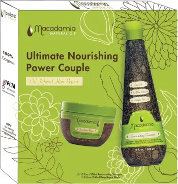 Set për flokë Macadamia Professional Ultimate Nourishing Power Couple për femra, 300ml + 236ml