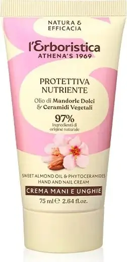 Krem për duar dhe thonj L'Erboristica me vaj bajame për femra, 75ml