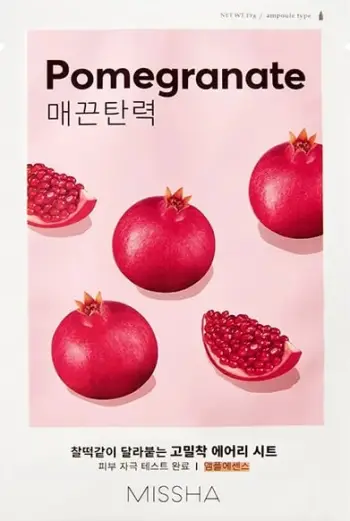 Maskë letre për fytyrë Missha Airy Fit Sheet Mask Firming me ekstrakt shege për femra, 19ml
