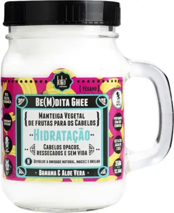 Maskë për flokë për femra Lola Cosmetics Be(M)dita Ghee me banane dhe aloe, 350g