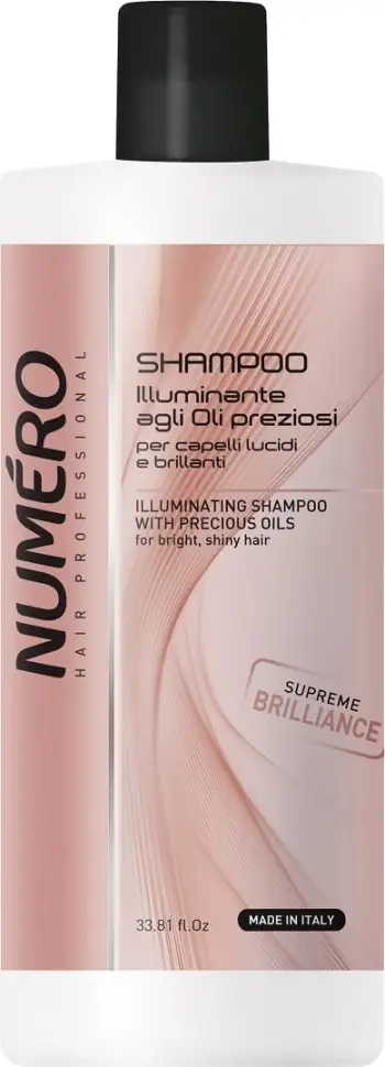 Shampo për flokë Brelil Numero Beauty Macassar Oil, me vaj Macassar dhe keratinë, 1000ml