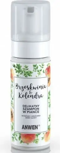 Shampo shkumëzuese Anwen Foaming Shampoo Peach & Coriander, 170ml