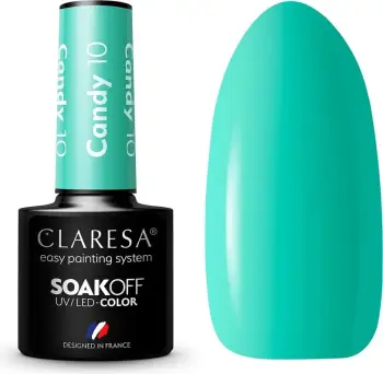 Llak xheli për thonj Claresa SoakOff Candy, UV LED, 5g, nuanca 10
