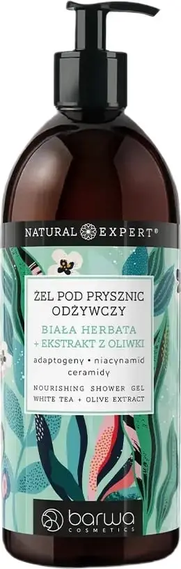 Xhel dushi për femra Barwa Natural Expert White Tea + Olive Extract, 480ml