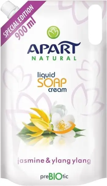 Sapun i lëngshëm Apart Natural Prebiotic Refill Creamy Liquid Soap Jasmine & Ylang Ylang 900ml
