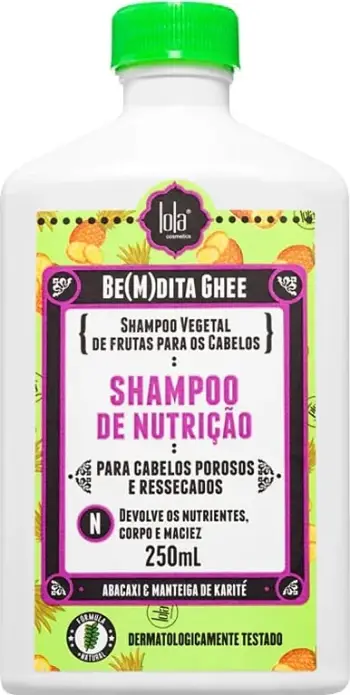 Shampon për femra Lola Cosmetics Be(M)dita Ghee nourishing me ananas dhe gjalpë bacuri, 250ml