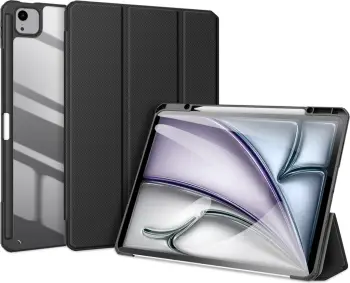 Mbështjellës tablet Dux Ducis Toby për iPad Air 13" (2024) / iPad Pro 12.9" (2018-2022), me kapak dhe qëndrim, i zi