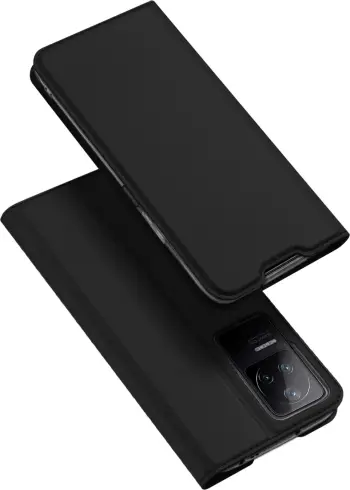 Mbështjellës Dux Ducis Skin Pro për Xiaomi Poco F4 5G, me kapak, i zi
