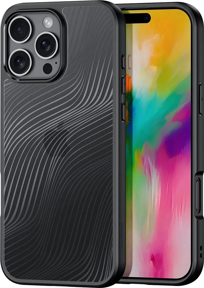 Mbështjellës Dux Ducis Aimo për iPhone 16 Pro, i zi - 1