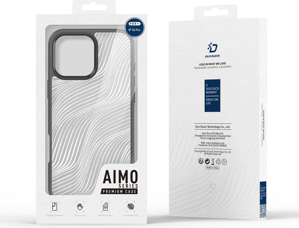 Mbështjellës Dux Ducis Aimo për iPhone 16 Pro, i zi - 3