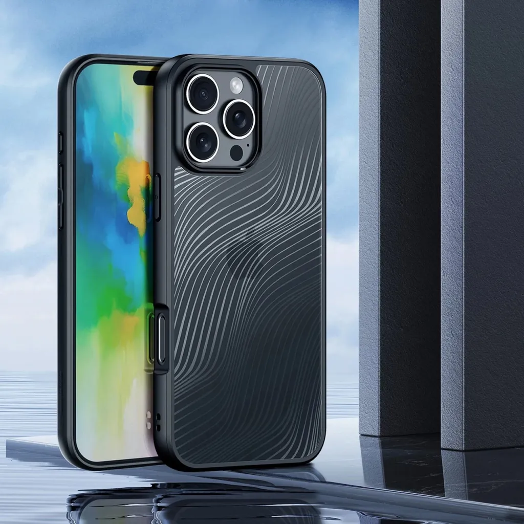 Mbështjellës Dux Ducis Aimo për iPhone 16 Pro, i zi - 4