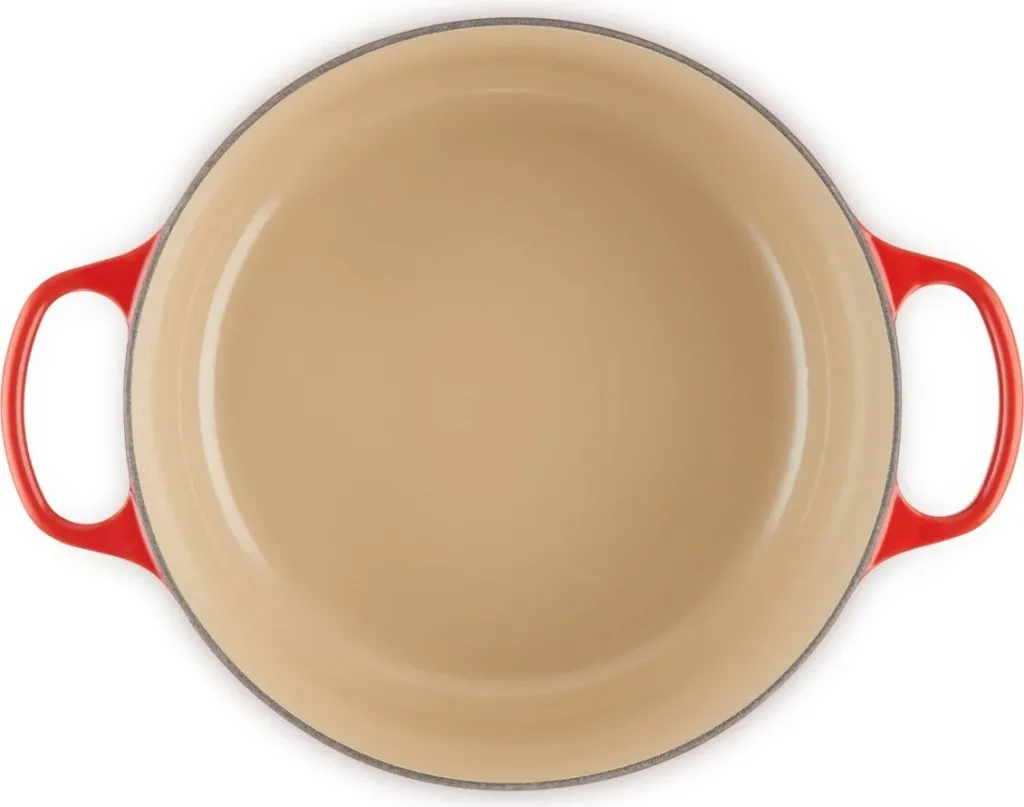 Tenxhere Le Creuset Signature 6.7L, gize, e kuqe, 28cm - 5