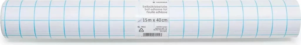 Folie vetëngjitëse HERMA, 15m x 40cm, transparente, glossy - 1