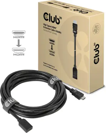 Kabllo HDMI zgjatues Club3D 5m, 2.0, 4K, e zezë