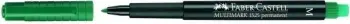 Marker Faber-Castell 152563, plastikë, 1mm, e gjelbër/zezë