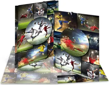 Dosje A4 Herma Fussball, formati A4, dizajn futbolli, shumengjyrëshe