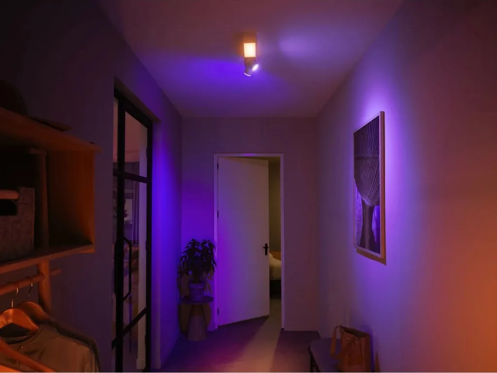 Dritë tavani Philips Hue Centris 2-spot, Smart, Bluetooth, LED, Metal, Bardhë - 5