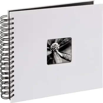 Album foto Hama Fine Art Spiral 28x24cm, 50 faqe të zeza, gri