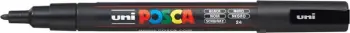 Marker Posca PC-3M, i zi, majë e hollë, ujë-bazë