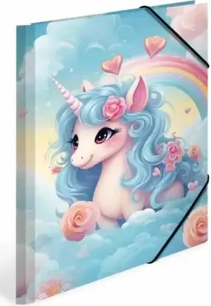 Dosje elastike HERMA Happy Unicorns, A4, karton, shumengjyrëshe
