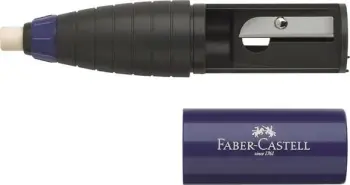 Mprehëse me gomë Faber Castell 184401, kombinim 2 në 1, ngjyra të ndryshme