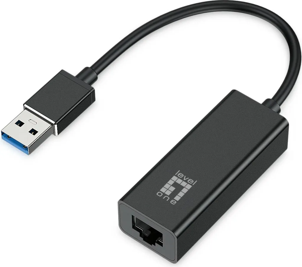 Adapter USB LevelOne USB-0401 Gigabit, Ethernet, 1000 Mbit/s, e zezë - 1