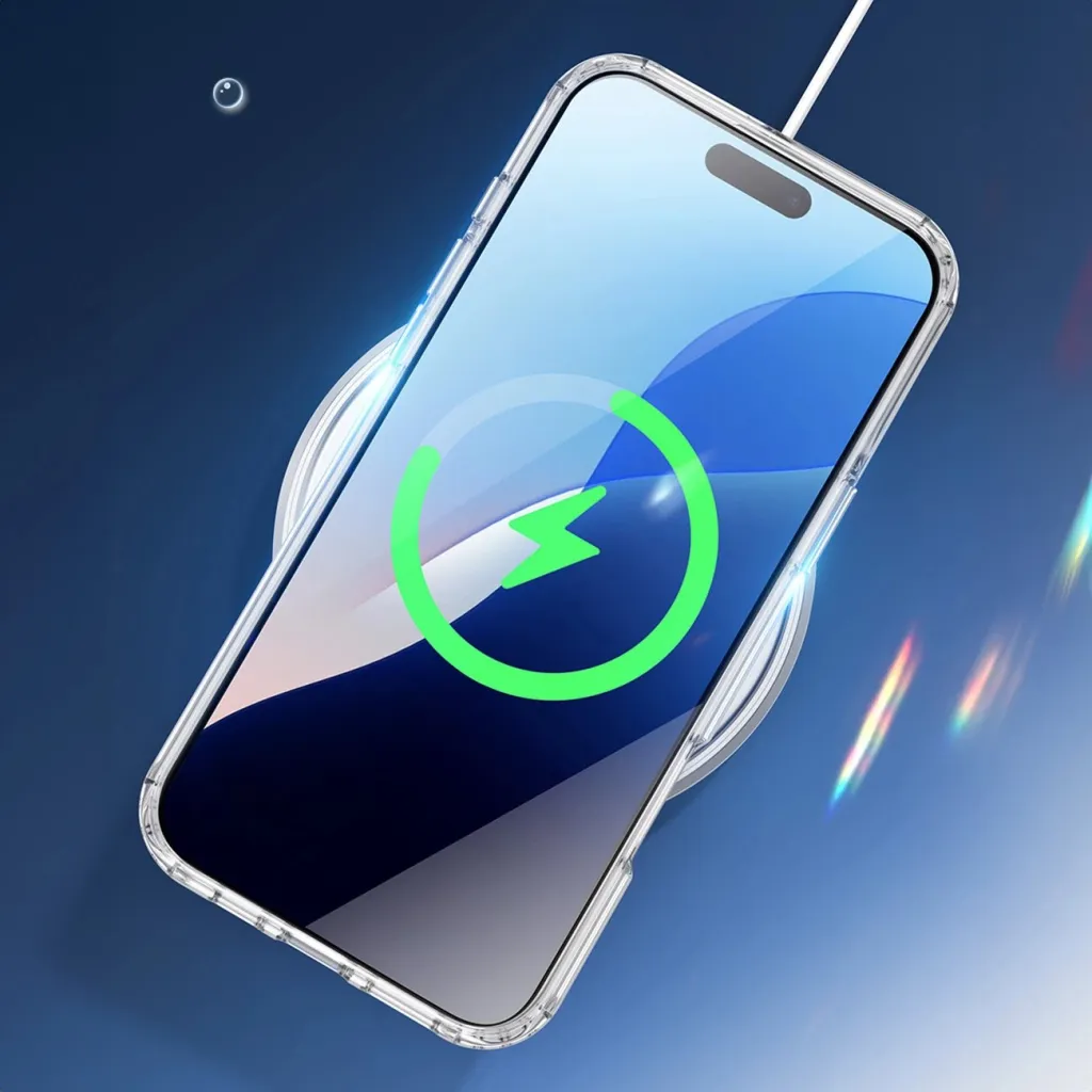 Mbështjellës Dux Ducis Clin Mag për iPhone 16 Pro, MagSafe, transparent - 12
