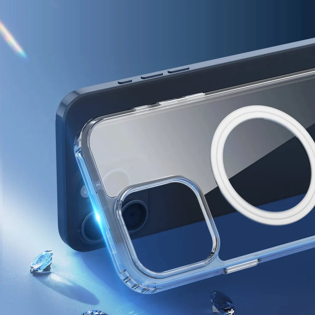 Mbështjellës Dux Ducis Clin Mag për iPhone 16 Pro, MagSafe, transparent - 6