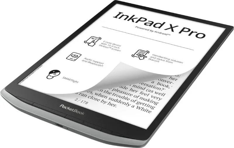 Tablet PocketBook InkPad X Pro, 32GB, 2GB RAM, 10.3 inç, gri - 2