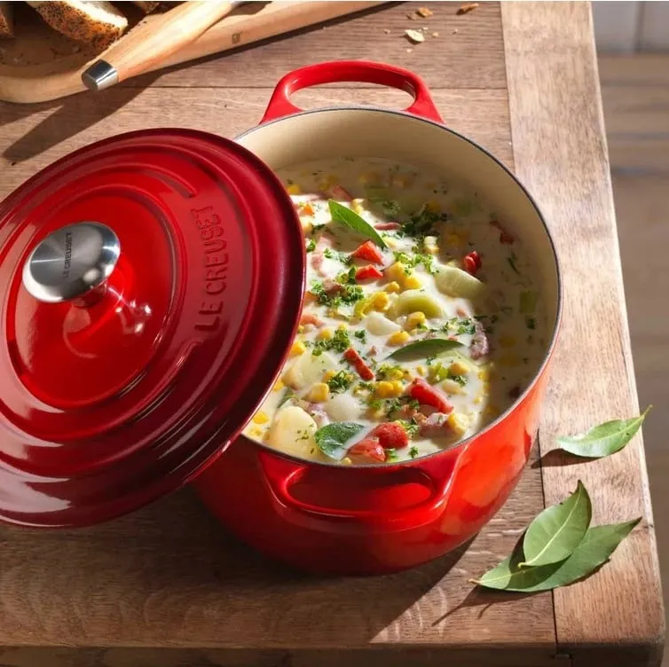 Tenxhere Le Creuset 21178270902430, 4.1L, gize, portokalli - 1