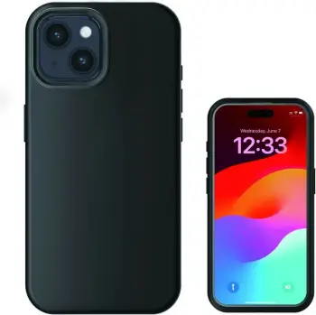 Mbështjellës 4smarts 540582, Apple iPhone 15 Plus, 17 cm (6.7"), Zi