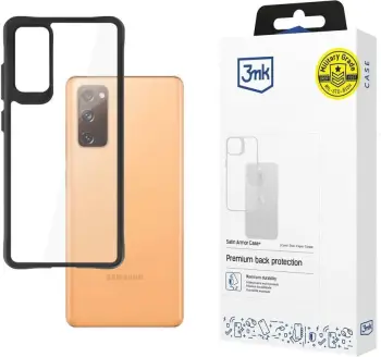 Mbështjellës 3mk Satin Armor Case+ për Samsung Galaxy S20 FE 5G, i zi/transparente