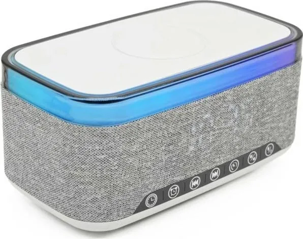 Radiobudilnik Denver FM, Bluetooth, karikim wireless, gri - 1