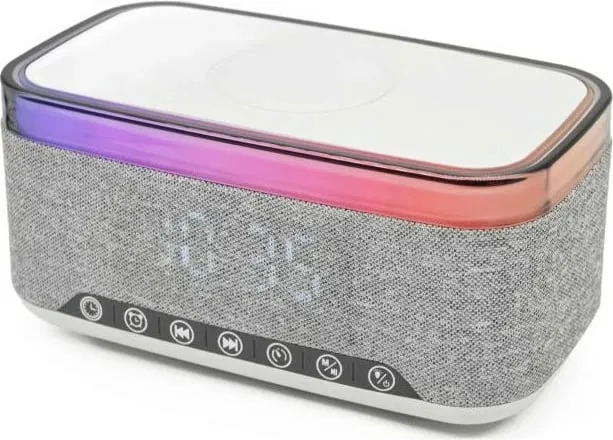 Radiobudilnik Denver FM, Bluetooth, karikim wireless, gri - 2