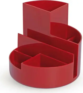 Organizues tavoline MAUL 4117625, plastik, 6 ndarje, 125mm, kuq