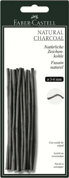 Shkoptha qymyr FABER-CASTELL 129198, 6mm, ngjyrë gri