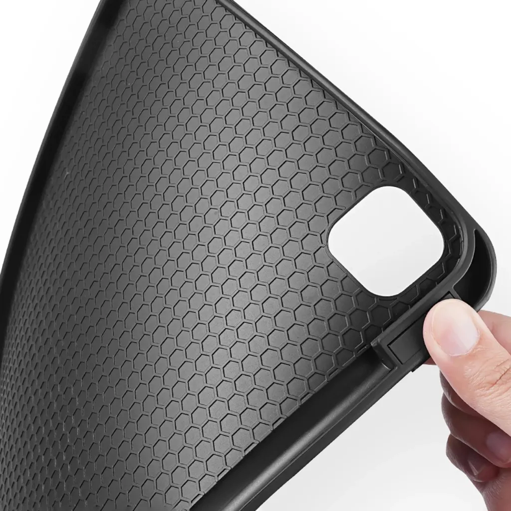 Mbulesë tablet DUX DUCIS Domo Series për iPad Pro 11 M4, funksion stand, me mbajtëse stylus, e zezë - 11