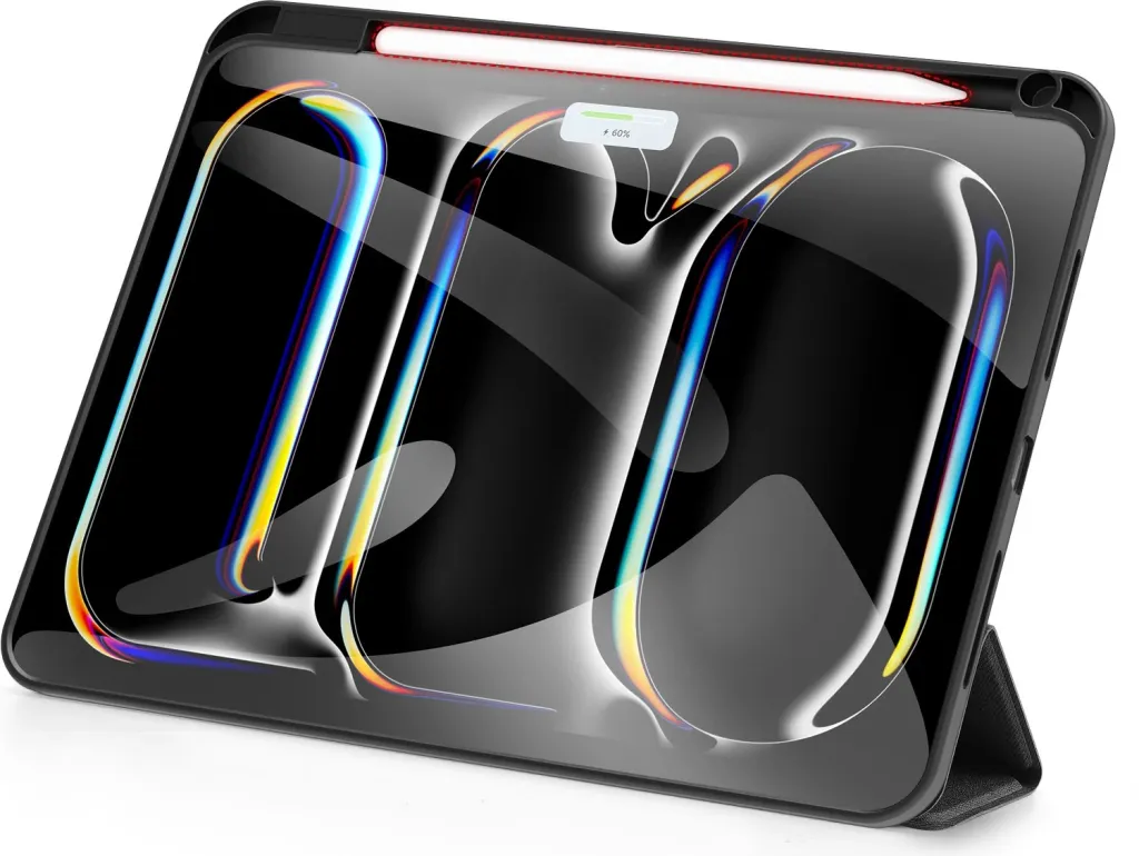 Mbulesë tablet DUX DUCIS Domo Series për iPad Pro 11 M4, funksion stand, me mbajtëse stylus, e zezë - 5