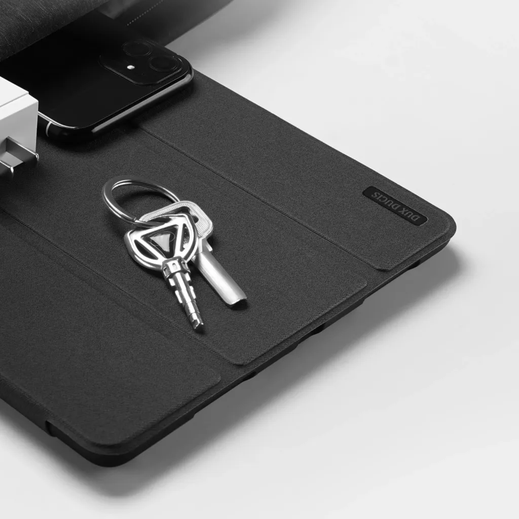 Mbulesë tablet DUX DUCIS Domo Series për iPad Pro 11 M4, funksion stand, me mbajtëse stylus, e zezë - 8