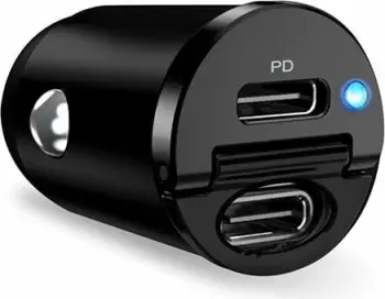 Karikues veture Puro Mini PUR404BLK, 2x USB C, 30W, i zi