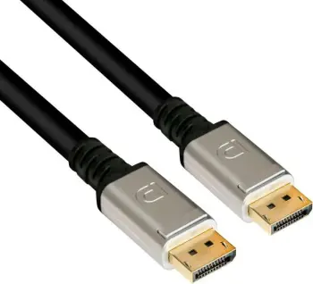 Kabllo DisplayPort Club3D 1.4, 4m, 8K, zi/argjendtë
