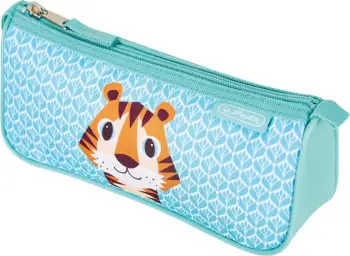 Pencil case herlitz 50038985, soft, poliester, kaltër, gjelbër