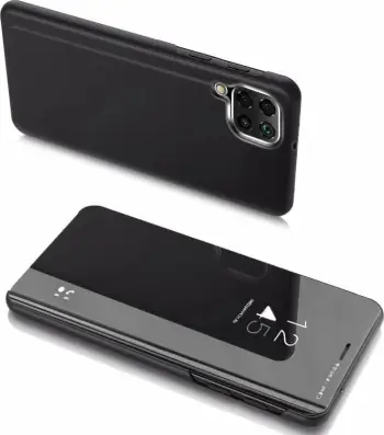 Mbështjellës Hurtel Clear View për Samsung Galaxy A22 5G, i zi